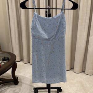 Sophie Rue Light Blue Floral Mini Dress